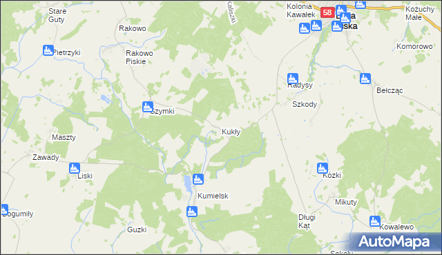 mapa Kukły, Kukły na mapie Targeo