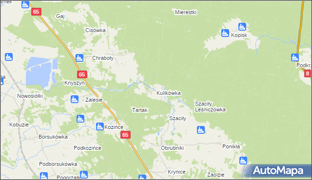 mapa Kulikówka, Kulikówka na mapie Targeo