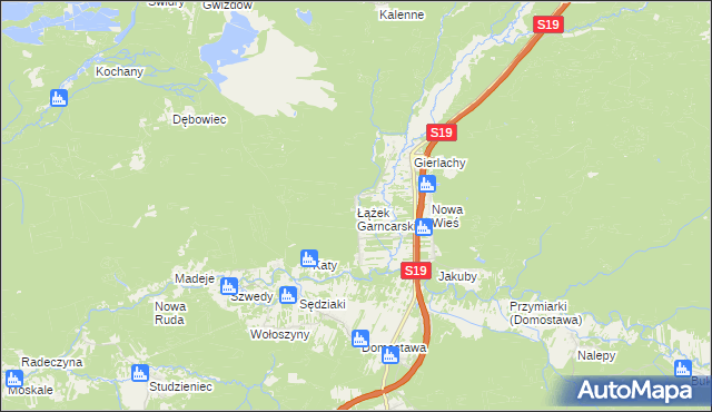 mapa Łążek Garncarski, Łążek Garncarski na mapie Targeo