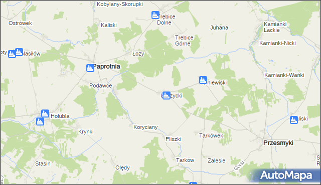 mapa Łęczycki, Łęczycki na mapie Targeo