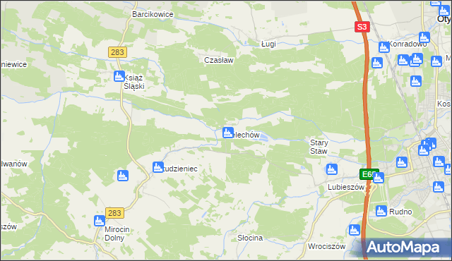 mapa Lelechów, Lelechów na mapie Targeo