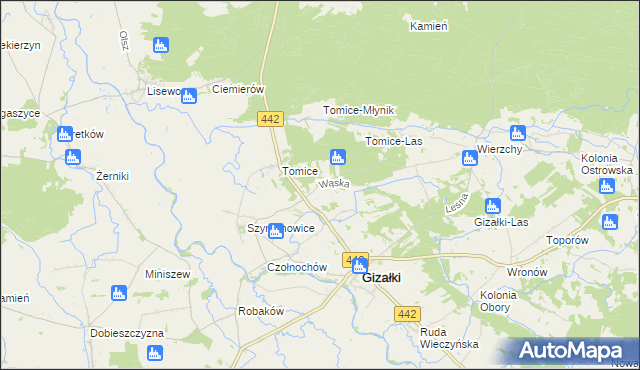 mapa Leszczyca, Leszczyca na mapie Targeo