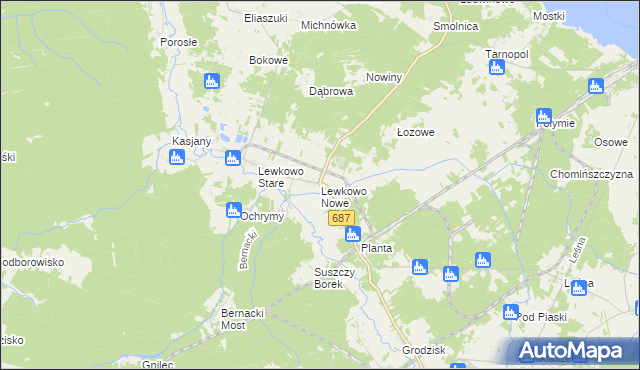 mapa Lewkowo Nowe, Lewkowo Nowe na mapie Targeo