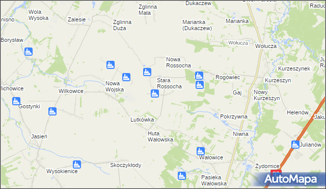 mapa Linków, Linków na mapie Targeo