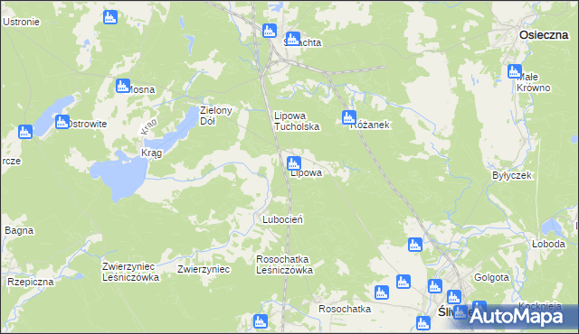 mapa Lipowa gmina Śliwice, Lipowa gmina Śliwice na mapie Targeo