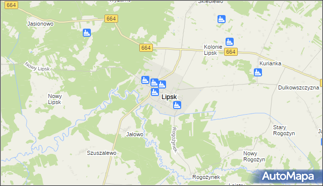 mapa Lipsk, Lipsk na mapie Targeo