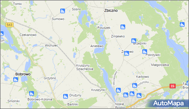 mapa Lisa Młyn, Lisa Młyn na mapie Targeo