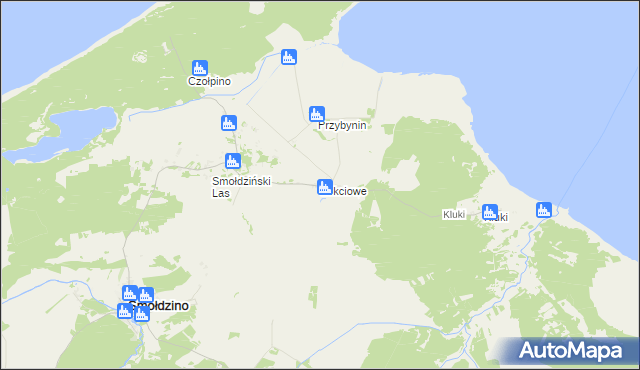 mapa Łokciowe, Łokciowe na mapie Targeo