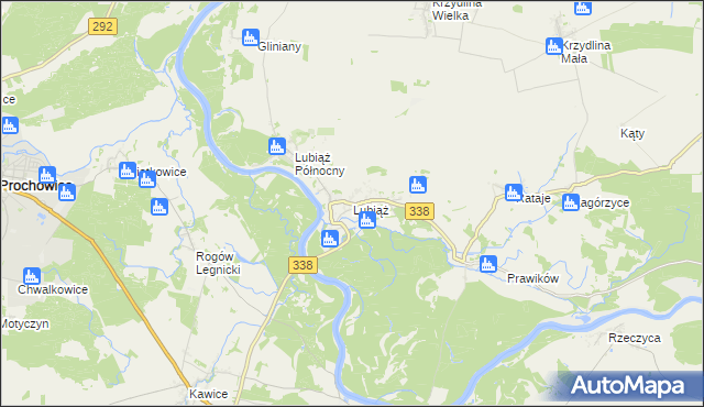 mapa Lubiąż, Lubiąż na mapie Targeo