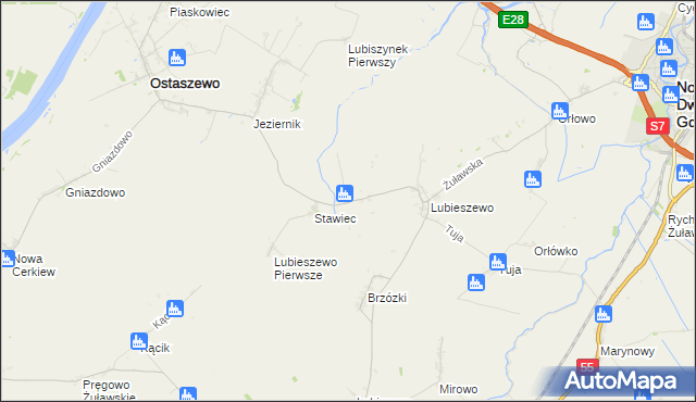 mapa Lubiszynek Drugi, Lubiszynek Drugi na mapie Targeo