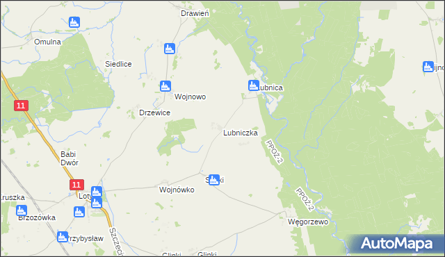 mapa Lubniczka, Lubniczka na mapie Targeo