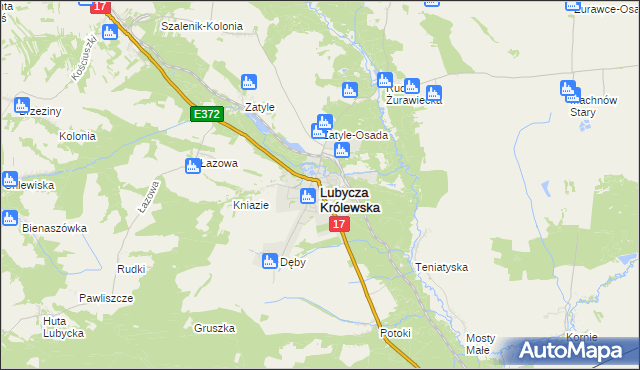 mapa Lubycza Królewska, Lubycza Królewska na mapie Targeo