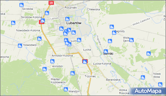 mapa Łucka, Łucka na mapie Targeo