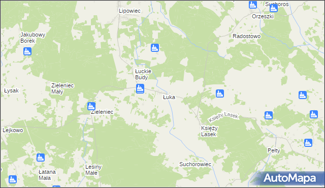 mapa Łuka, Łuka na mapie Targeo
