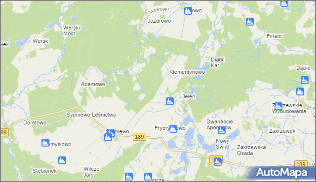 mapa Łukowo gmina Więcbork, Łukowo gmina Więcbork na mapie Targeo