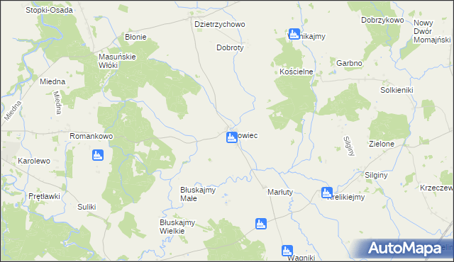mapa Lwowiec, Lwowiec na mapie Targeo