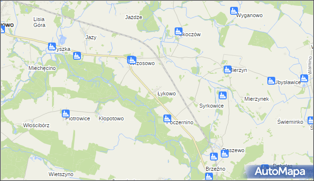 mapa Łykowo, Łykowo na mapie Targeo