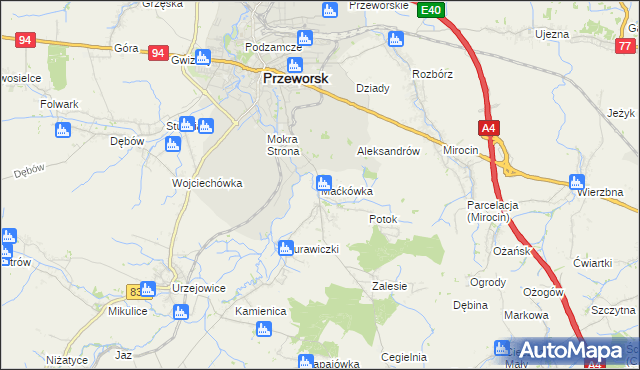 mapa Maćkówka, Maćkówka na mapie Targeo