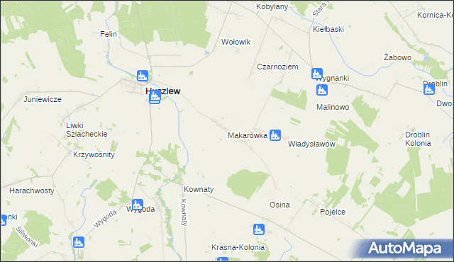 mapa Makarówka, Makarówka na mapie Targeo