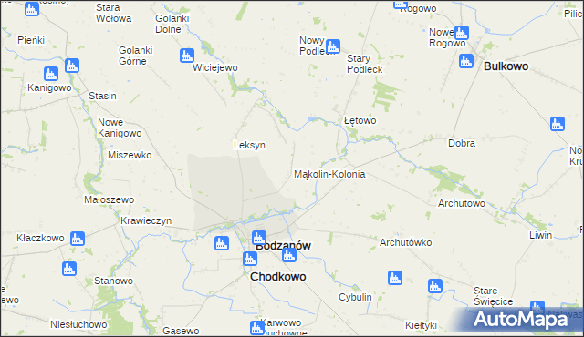 mapa Mąkolin-Kolonia, Mąkolin-Kolonia na mapie Targeo