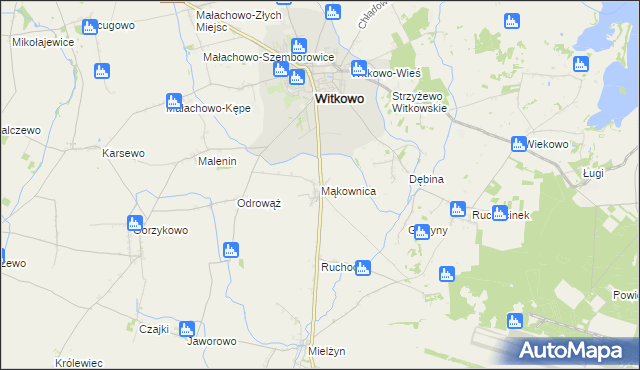 mapa Mąkownica, Mąkownica na mapie Targeo