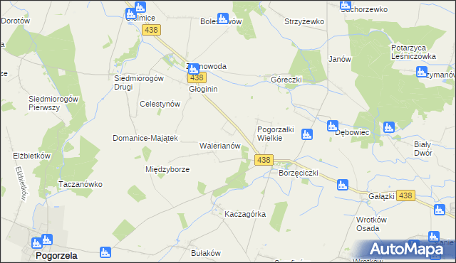 mapa Maksymilianów gmina Borek Wielkopolski, Maksymilianów gmina Borek Wielkopolski na mapie Targeo