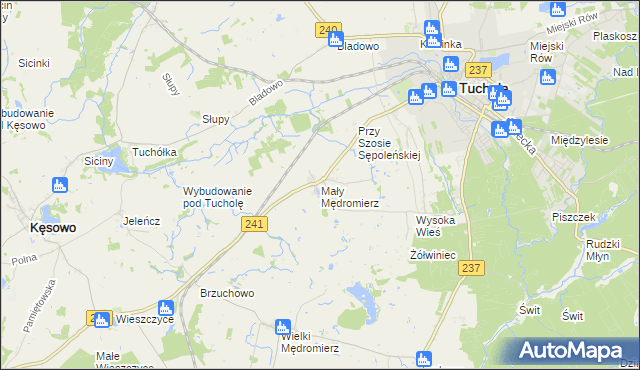 mapa Mały Mędromierz, Mały Mędromierz na mapie Targeo