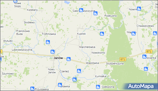 mapa Marchelówka, Marchelówka na mapie Targeo