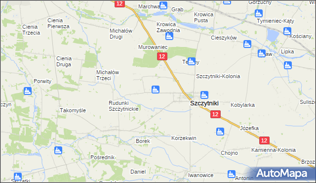 mapa Marcjanów gmina Szczytniki, Marcjanów gmina Szczytniki na mapie Targeo