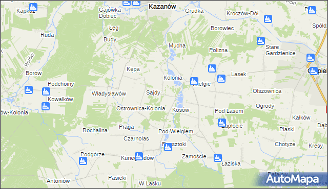 mapa Marianki gmina Ciepielów, Marianki gmina Ciepielów na mapie Targeo