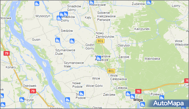 mapa Mariańskie Porzecze, Mariańskie Porzecze na mapie Targeo