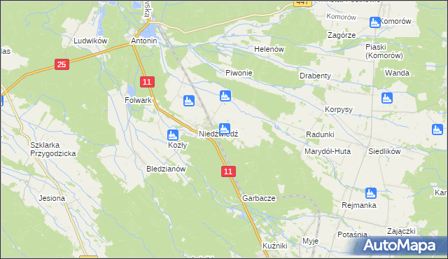 mapa Marydół, Marydół na mapie Targeo