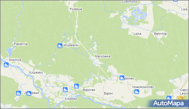 mapa Marylówka, Marylówka na mapie Targeo