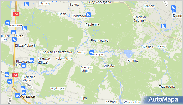 mapa Marzysz, Marzysz na mapie Targeo