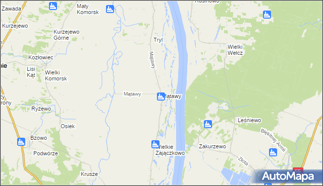 mapa Mątawy, Mątawy na mapie Targeo