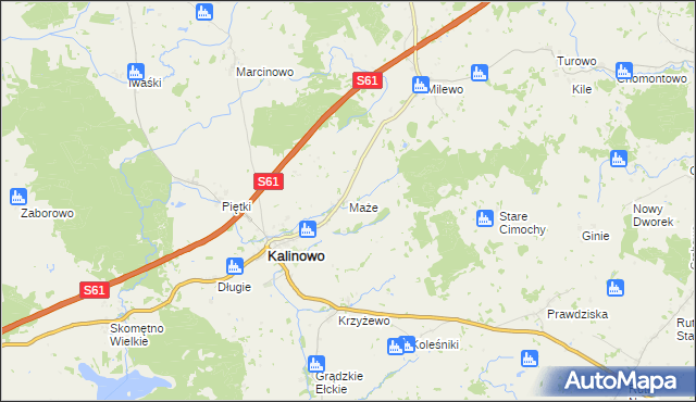 mapa Maże, Maże na mapie Targeo