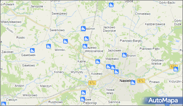 mapa Mazewo Dworskie B, Mazewo Dworskie B na mapie Targeo