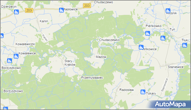 mapa Mazów, Mazów na mapie Targeo