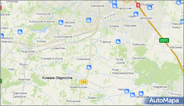 mapa Mazowszany, Mazowszany na mapie Targeo