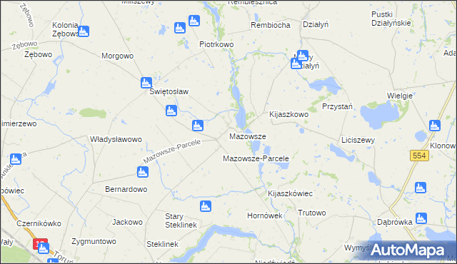 mapa Mazowsze, Mazowsze na mapie Targeo