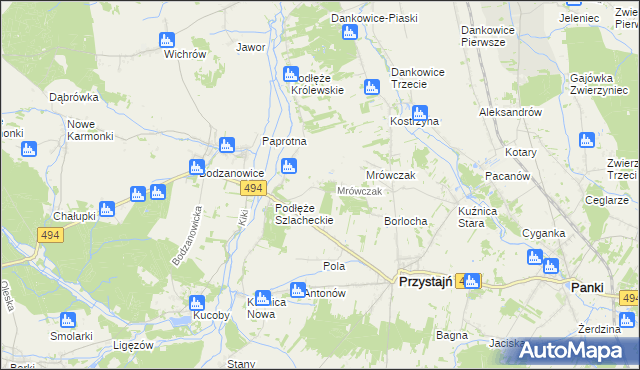 mapa Michalinów, Michalinów na mapie Targeo