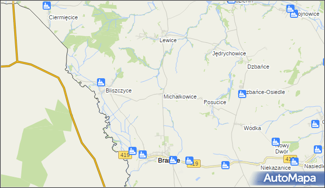 mapa Michałkowice, Michałkowice na mapie Targeo