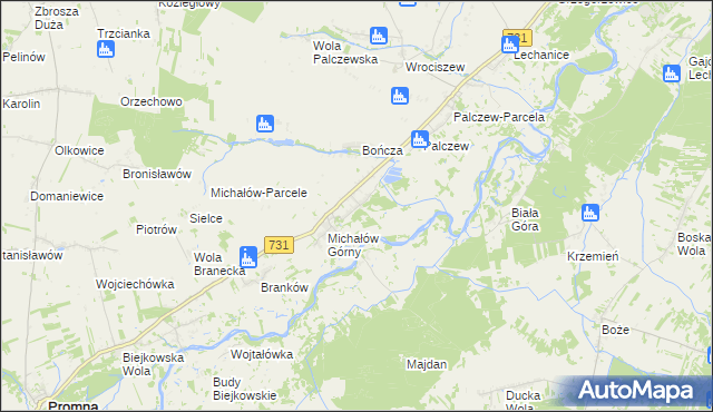 mapa Michałów Dolny, Michałów Dolny na mapie Targeo
