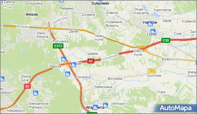 mapa Michałówek gmina Wiązowna, Michałówek gmina Wiązowna na mapie Targeo