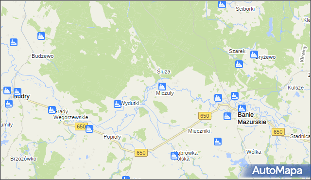 mapa Miczuły, Miczuły na mapie Targeo