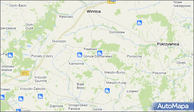 mapa Mieszki-Leśniki, Mieszki-Leśniki na mapie Targeo