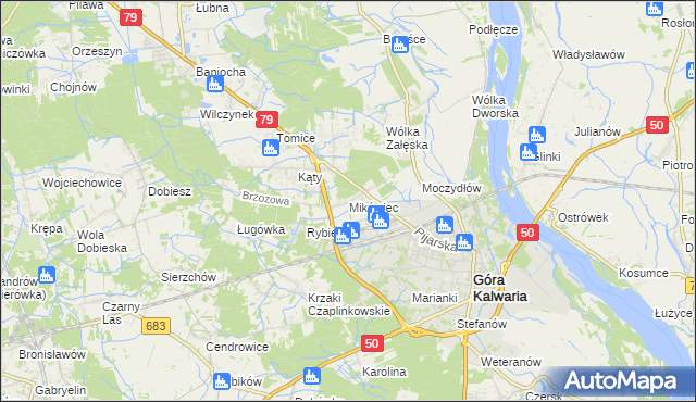 mapa Mikówiec, Mikówiec na mapie Targeo