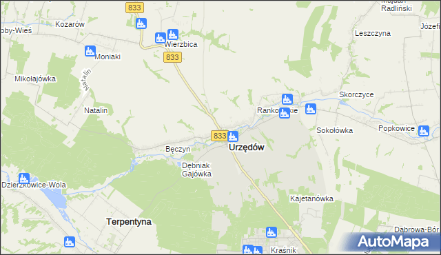 mapa Mikuszewskie, Mikuszewskie na mapie Targeo