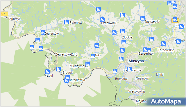 mapa Milik, Milik na mapie Targeo