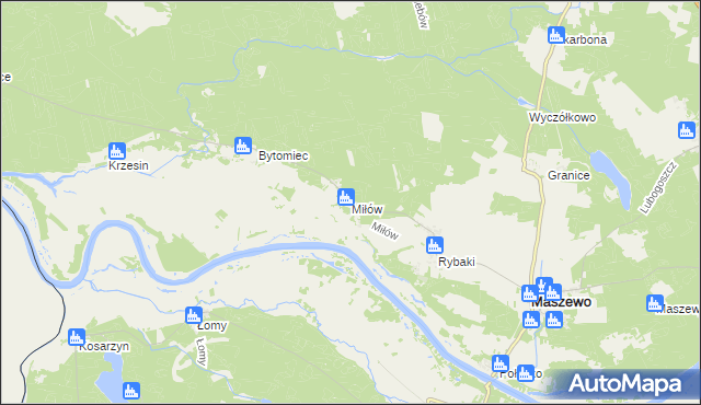 mapa Miłów, Miłów na mapie Targeo